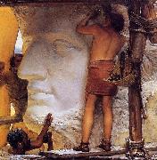 Sir Lawrence Alma-Tadema,OM.RA,RWS Sculptors in Ancient Rome Spain oil painting artist